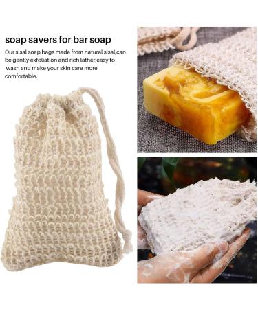 150Pcs Natural Sisal Soap Bags - Exfoliating Shower & Bath Pouch Holders for Soap Savers | Eco-Friendly & Durable - Buy Online on GoSupps.com