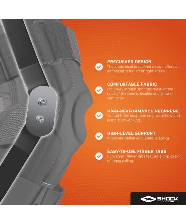 Shock Doctor 872 Knee Brace - Premium Support for ACL/PCL Injuries Meniscus Sprains & Hyperextension - XLarge Size for Men & Women | International Shipping Available - Buy Online on GoSupps.com