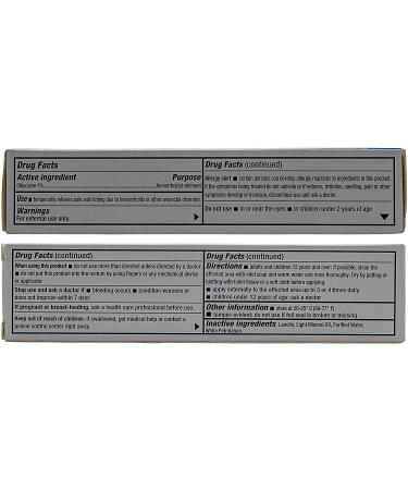 GeriCare Dibucaine Hemorrhoid Ointment 1% - Topical Analgesic (2 Pack) 1oz - Buy Online on GoSupps.com