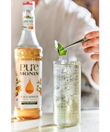 PURE by Monin Peach Apricot and Lime Lime For Sugar Free or Low Sweetened Drinks 2x70cl - Buy Online on GoSupps.com