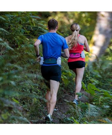 Buy Amphipod Runlite 10K Hydration Belt for 2 Bottles - 600 ml Steel/Green | International Shipping - Buy Online on GoSupps.com