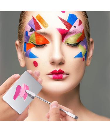 Buy Stainless Steel Makeup Mixing Palette & Spatula | Professional Cosmetic Foundation & DIY Art Supplies - Buy Online on GoSupps.com