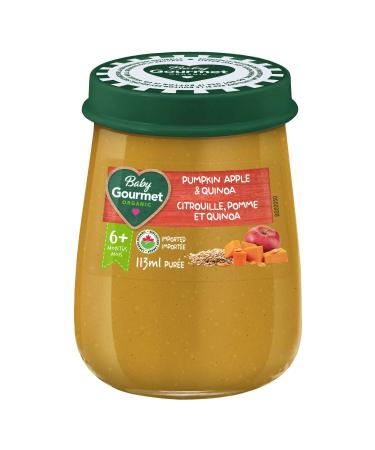 Baby Gourmet Organic Baby Food Jar - Pumpkin Apple Quinoa - Source of Iron Fibre minerals (113g) 10 Pack