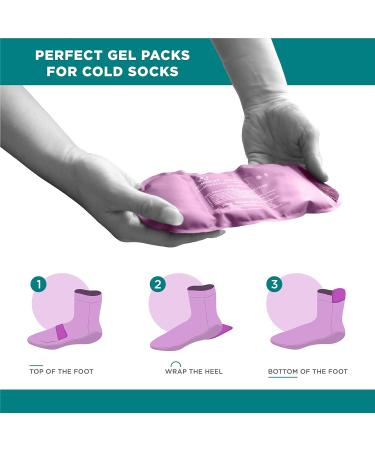Zomaple Purple Gel Pack for Cold Therapy Socks - Pain Relief for Plantar Fasciitis & More - Buy Online on GoSupps.com