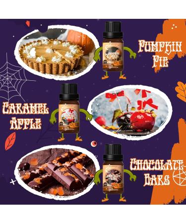 Buy Halloween Fragrance Oils Set - Pumpkin Pie Caramel Apple & More | Essential Oils for Candles & Diffusers - Buy Online on GoSupps.com