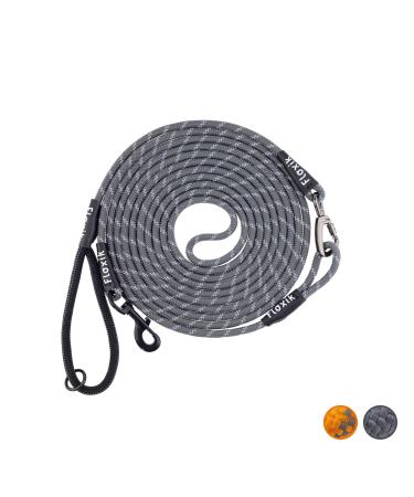 Floxic tow lines for dogs |5m 10m 15m 20m gray |Reflecting Touline with removable hand loop |Also ideal as training lines for puppies 5m gray - Buy Online on GoSupps.com