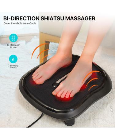 Alljoy Shiatsu Foot Massager with Warmth - Electrical Device for Plantar Fasciitis Relief 18 Kneading Heads & Circulatory Stimulator - International Shipping Available - Buy Online on GoSupps.com