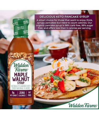 Walden Farms Calorie-Free Maple Walnut Syrup 12 oz (2 Pack) - Sugar-Free, Guilt-Free Deliciousness! - Buy Online on GoSupps.com