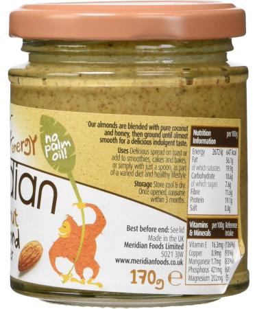 Meridian Coconut & Almond Butter 170g - Buy Online on GoSupps.com