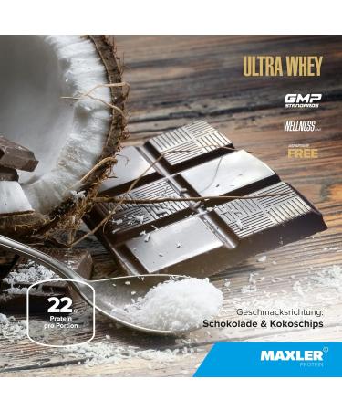  Maxler Maxler Ultra Whey Protein - 22g of protein per serving - Pure whey protein powder - Protein concentrate - Buy Online on GoSupps.com