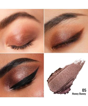 Oulac Eyeshadow Brown - High Pigmented Cream Shadow | Waterproof Durable Vegan & Cruelty-Free | Satined Metallic Finish | 06g Honey Bunny - Buy Online on GoSupps.com