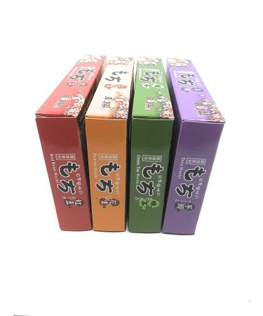 Japanese Mochi Variety Pack: Red Bean, Taro, Green Tea, and Peanut Royal Treats - Fusion Select Gift Box - ASMR Food - Buy Online on GoSupps.com