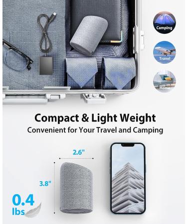 Jack & Rose White Noise Machine for Adults - Travel Sound Machine with Backlight & Fabric Design - Buy Online on GoSupps.com