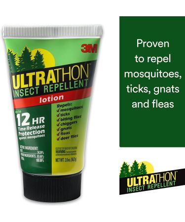 3M Ultrathon Insect Repellent Lotion 2 oz - Splash and Sweat Resistant (Pack of 1) - Buy Online on GoSupps.com