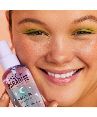 Isle of Paradise Night Glow Self Tan Face Mist - Jasmine, Argan Oil & Hyaluronic Acid | Vegan & Cruelty Free | 3.38 Fl Oz - Buy Online on GoSupps.com