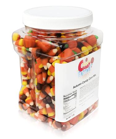 Halloween Pumpkin Candy Corn Indian Corn Autumn Mix 3lb Jar - Sarah's Candy Factory - Buy Online on GoSupps.com