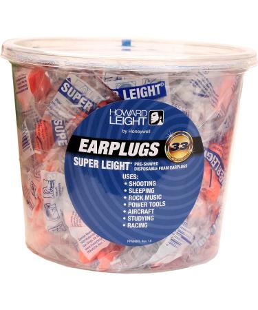 Howard Leight Disposable Super Leight Ear Plug Foam Orange NRR 33 (100 Pair) - Cordless Hearing Protection - Buy Online on GoSupps.com