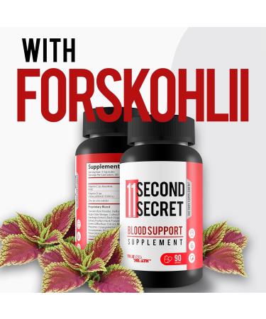 11 Second Secret Blood Support Supplement - Our Best Sugar Health Blood Health Formula - Advanced Blood Health Formula - Turmeric Berberine Cinnamon Gl Pro Gluco Elixir Blood Cleanse - Buy Online on GoSupps.com