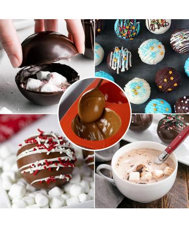Bestylez 4 Pcs Medium Silicone Molds + Droppers for Hot Chocolate Bombs - 4 Pack, 6 Holes, 2 Inch - Buy Online on GoSupps.com