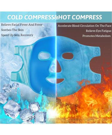 Cooling Mask with Can be used on both sides Reusable Cold Gel Mask for Eyes Face for Women Men Face Mask - Buy Online on GoSupps.com