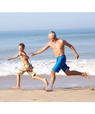 Doctor Developed Ankle Brace & Compression Sleeve | Ankle Support with Silicon Gel Pad & Handbook - Pink/Grey M - Buy Online on GoSupps.com