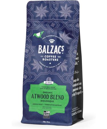 Balzac's Coffee Roasters - Atwood Blend Whole Bean Organic -| 340G 12OZ. (Pack of 6) Atwood Blend 340 g (Pack of 6) - Buy Online on GoSupps.com