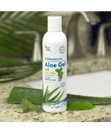 Beauti Me Therapeutic Aloe Vera Gel with Tea Tree and Mint - Natural & Organic for Face, Hair, Body - Buy Online on GoSupps.com