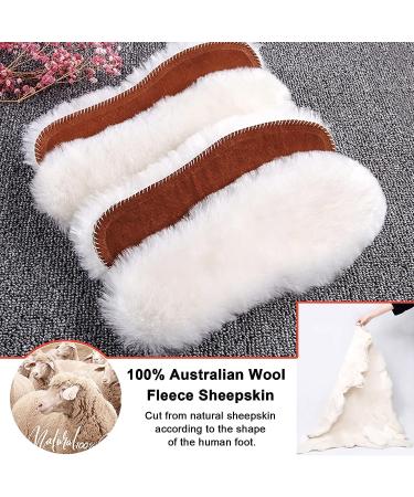 Ailaka Kids Sheepskin Wool Insoles for Shoes & Boots - Cozy Thick Warm Inserts for Children & Women - 1 Pair - Buy Online on GoSupps.com