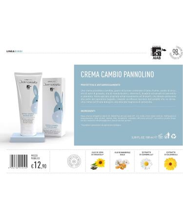 Dermoreville Child Line Diaper Change Cream with Donkey Milk Zinc Oxide Sunflower Seed Oil Sweet Almond Oil Chamomile Extracts and Calendula - Buy Online on GoSupps.com