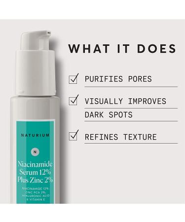 Niacinamide Serum 12% + Zinc 2% - Jumbo 2 Fl Oz for Brightening & Acne Control - Buy Online on GoSupps.com