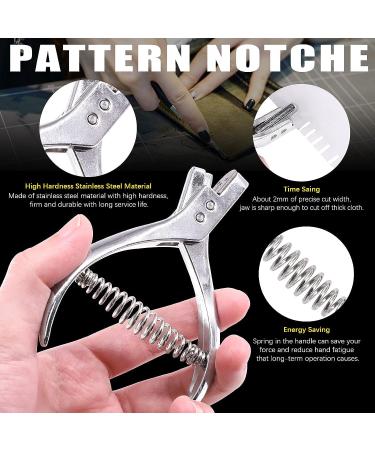 Mardatt 8Pcs Professional Leather Sewing Kit - Tracing Wheels, Pattern Notcher, Scratch Awl, Tailors Chalk, Measuring Tape - for Leather, Tailor, Paper, Cloth Sewing - Buy Online on GoSupps.com