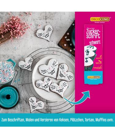 Decocino Black Sugar Script Food Color Tube - Perfect for Labeling Fondant Glazes & Cake Decorations - International Shipping Available - Buy Online on GoSupps.com