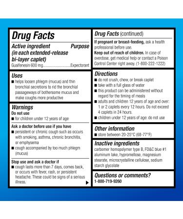 Amazon Basic Care Guaifenesin Cough and Mucus Relief Extended-Release Tablets, 600 mg, 12 Hour Expectorant Caplet 100 Count - Buy Online on GoSupps.com