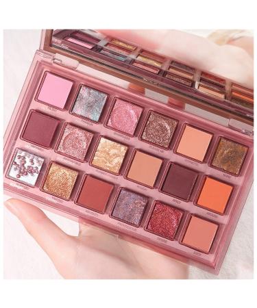 Beauty Palette 18 Colors Pomegranate Seeds Oil Painting Eyeshadow Palette Shimmer Eye Shadow Powder Matte Eyeshadow Palette Cosmetic Eye Makeup Palette