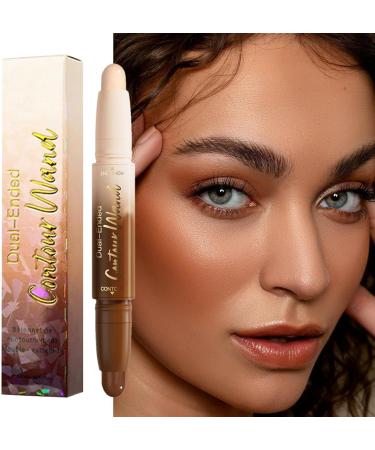 Contour Wand Contour Makeup Stick Highlighter Double Sided Face Shaper Long Lasting Waterproof Cream 5g for Travel Work or Daily Use Fair - Buy Online on GoSupps.com