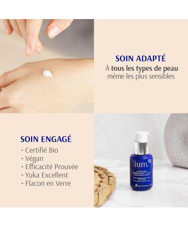 IUM Paris - Eye Contour Cream - Energizing Balm enriched with Natural Magnesium and Zinc - Anti dark circles and anti bags under the eyes - Organic Vegan - 30ml - Made in France - Buy Online on GoSupps.com