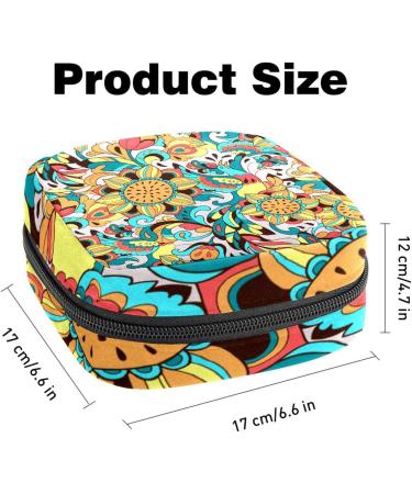 Stylish Menstruation Pad Bags with Zipper - Durable Women's Napkin & Tampon Bags (Bird Phoenix & Sunflower Designs) | International Shipping - Buy Online on GoSupps.com