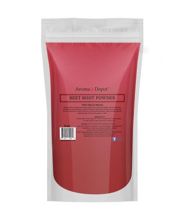 Beet Root Powder 8 oz. by Aroma Depot Raw & Non-GMO I Vegan & Gluten Free I Nitric Oxide Booster I Boost Stamina and Increases Energy I Immune System Booster I 100% Natural