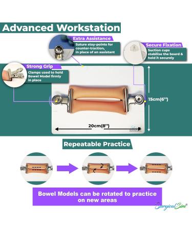 Bowel Anastomosis Practice Kit - Side to Side Suture Models (0.8 Diameter) - International Shipping Available - Buy Online on GoSupps.com