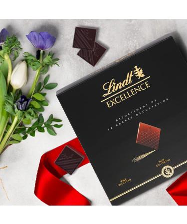 Lindt Excellence Squares Tasting Black 70% Box 176 g - Buy Online on GoSupps.com
