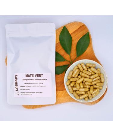 LABKAPS Green Mate 200 capsules 500 mg each 100% vegetable capsule shell - food supplement
