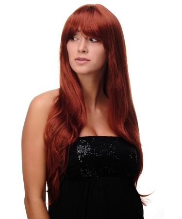 WIG ME UP - Wig red copper red long parting sexy long-haired straight Wig 70cm 3111-350