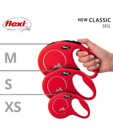 Buy Flexi New Classic XS Rope 3m for Small Dogs up to 8kg - Red | International Shipping - Buy Online on GoSupps.com