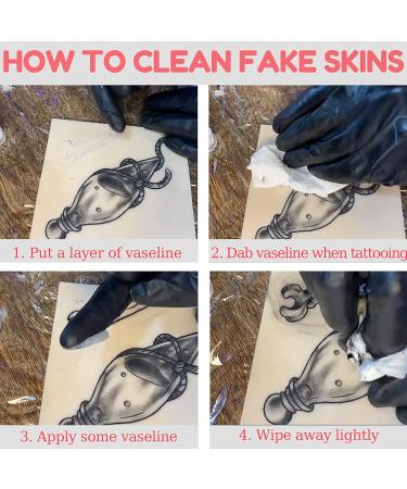 Emalla 10Pcs Tattoo Fake Skin 7.4x5.6 - Soft Silicone Practice Skins for Beginners | Microblading Tattoo Kit Accessory - Buy Online on GoSupps.com