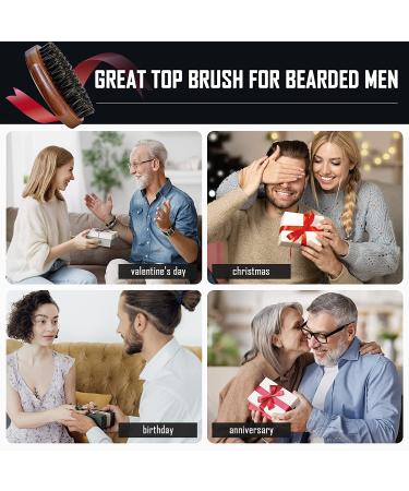 BFWood Boar Bristle Beard Brush - Premium Black Walnut Military Style - Buy Online on GoSupps.com