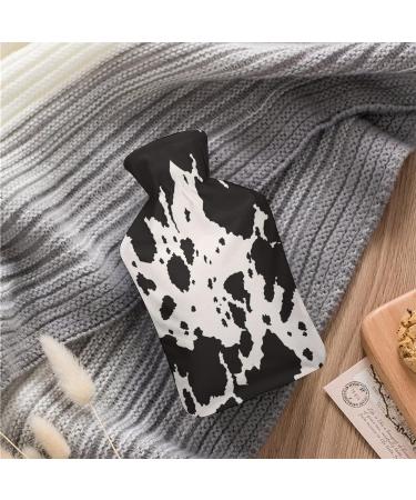 Hot Water Bottle with Lid - Animal Skin Print Rubber Bag for Pain Relief & Cramps Foot Warmer & Hot/Cold Therapy - Buy Online on GoSupps.com