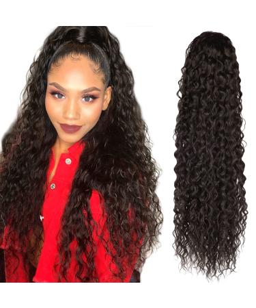 Drawstring Ponytail Extension 30 inch Long Curly Ponytail Hair Extension Synthetic Hairpiece for Women(4# 30 inch) 30inch-4# - Buy Online on GoSupps.com