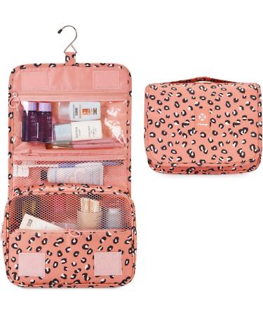 Women's Waterproof Leopard Travel Toiletry Organizer & Makeup Bag - Buy Online on GoSupps.com