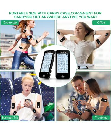 Belifu Dual Channel Tens Unit Electro Muscle Stimulator | 24 Modes | Rechargeable Pulse Massager for Pain Relief & Body Building - Buy Online on GoSupps.com