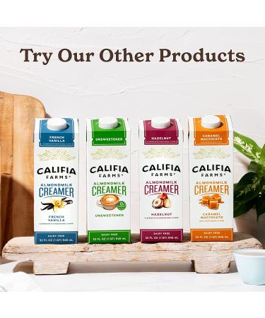 Califia Farms French Vanilla Almond Milk Coffee Creamer 32 Oz (Pack of 6) - Dairy-Free, Plant-Based, Vegan, Gluten-Free, Non-GMO - Almond Creme French Vanilla 32 Fl Oz - Buy Online on GoSupps.com